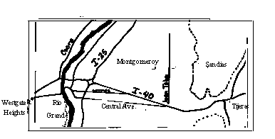 Map of the Albuquerque Area