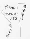 Map of Central Albuquerque Boundaries