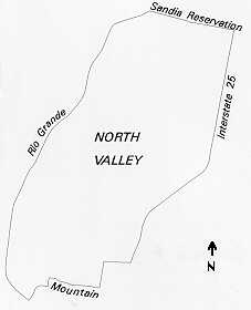 Map of North Valley Boundaries