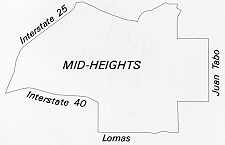 Map of Mid-Heights Boundaries