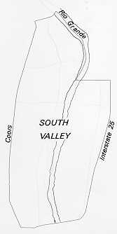 Map of Souh Valley Boundaries