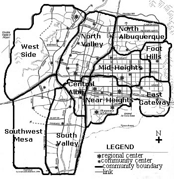 Map of Albuquerque Communities